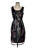 Donna Ricco Graphic Floral Black Cocktail Dress Size 4 - photo 1