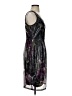 Donna Ricco Graphic Floral Black Cocktail Dress Size 4 - photo 4