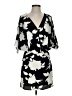 Ark & Co. 100% Polyester Print Black Cocktail Dress Size S - photo 1