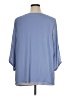 AB Studio 100% Polyester Blue 3/4 Sleeve Blouse Size 1X - photo 2