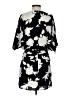 Ark & Co. 100% Polyester Print Black Cocktail Dress Size S - photo 2