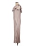 Exist Stripes Brown Casual Dress Size L - photo 5