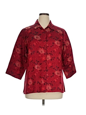 Chico's Design 3/4 Sleeve Button-Down Shirt (view 1)