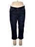 Curve Appeal Solid Blue Jeans Size 20 - photo 1