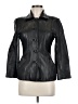 MLC 100% Leather Black Leather Jacket Size 6 - photo 1