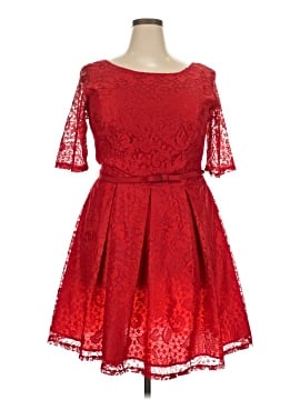 danny and nicole red lace dress PRE-OWNED