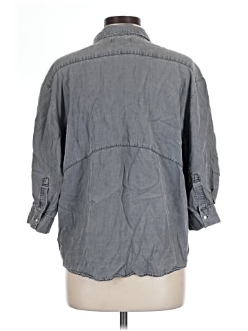 Zara Basic 3/4 Sleeve Button-Down Shirt (view 2)