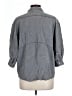 Zara Basic Gray 3/4 Sleeve Button-Down Shirt Size L - photo 2