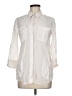 Theory Ivory 3/4 Sleeve Button-Down Shirt Size M - photo 1