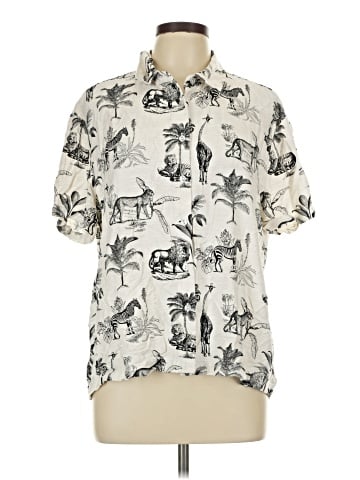 Jane and Delancey Short Sleeve Button-Down Shirt (view 1)