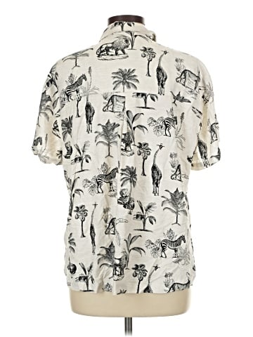 Jane and Delancey Short Sleeve Button-Down Shirt (view 2)