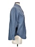 Everlane 100% Silk Blue Long Sleeve Silk Top Size 4 - photo 4
