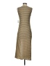 Dex Stripes Tan Casual Dress Size S - photo 2
