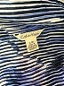 Calvin Klein 100% Polyester Metallic Blue Long Sleeve Blouse Size L - photo 4