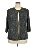 Alex Evenings Blue Teal Cardigan Size 2X - photo 1