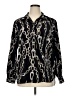 Investments 100% Polyester Black Long Sleeve Blouse Size XL - photo 1