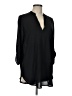 Lush 100% Polyester Black 3/4 Sleeve Blouse Size L - photo 5