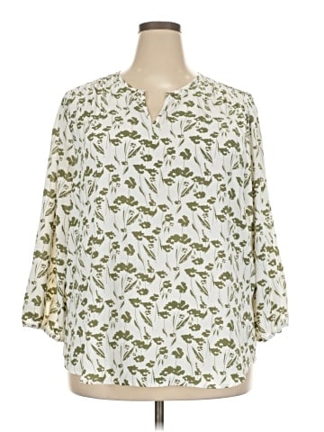 Monday Fun 3/4 Sleeve Blouse (view 1)