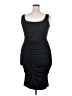 Sofia Jeans by Sofia Vergara Solid Black Cocktail Dress Size 18 - photo 2
