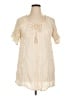 Lagaci Ivory Short Sleeve Blouse Size XL - photo 1