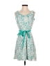 Studio One Paisley Teal Cocktail Dress Size 6 - photo 1