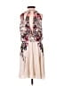 Bebe 100% Polyester Floral Ivory Casual Dress Size XS - photo 2