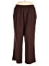BonWorth 100% Polyester Solid Brown Casual Pants Size XL Petite - photo 1
