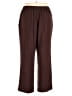 BonWorth 100% Polyester Solid Brown Casual Pants Size XL Petite - photo 2