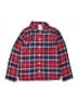 Lands' End 100% Polyester Plaid Red Long Sleeve Button-Down Shirt Size 8 - photo 1