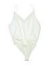 Dina Be 100% Polyester Ivory Bodysuit Size L - photo 2