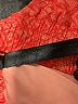 LJ Black Chevron-herringbone Orange Shorts Size S - photo 4