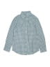 Cat & Jack Checkered-gingham Teal Long Sleeve Button-Down Shirt Size 8 - 10 - photo 1