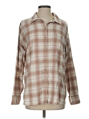 American Eagle Outfitters Long Sleeve Button-Down Shirt (view 1)