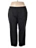 Ava & Viv Solid Black Casual Pants Size 3X - photo 1