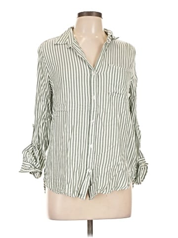 Velvet Heart 3/4 Sleeve Button-Down Shirt (view 1)