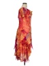 New Directions 100% Polyester Tie-dye Orange Cocktail Dress Size 16 - photo 5