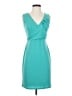 Ann Taylor Solid Teal Cocktail Dress Size 0 - photo 1