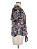 Eclair 100% Polyester Paisley Blue Short Sleeve Blouse Size M - photo 4