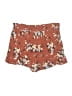 American Eagle Outfitters 100% Viscose Floral Orange Shorts Size M - photo 2