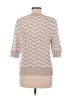 White + Warren 100% Cotton Chevron-herringbone Tan Pullover Sweater Size M - photo 2
