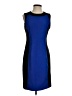 Calvin Klein Color Block Blue Cocktail Dress Size 4 - photo 1