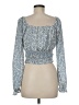 Vernacular Blue Long Sleeve Blouse Size M - photo 2