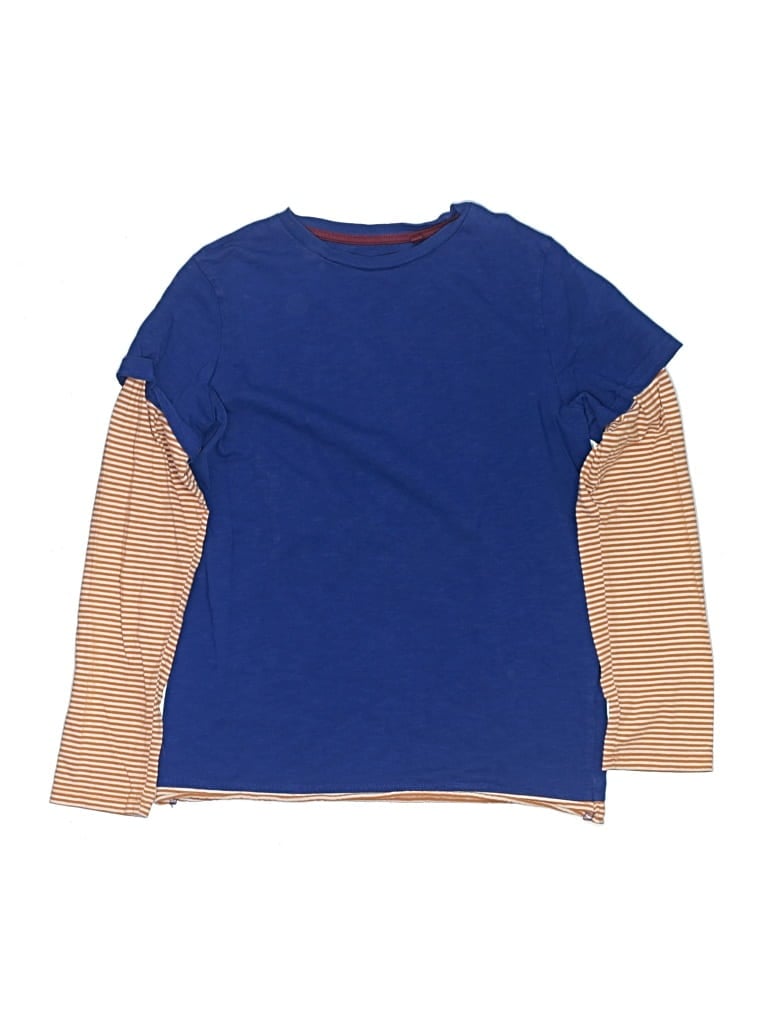 Pre-owned Boden Kids' 3/4 Sleeve T-shirt In Blue
