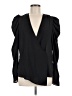 Kendall & Kylie 100% Polyester Black Long Sleeve Blouse Size M - photo 1