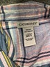 Catherines 100% Polyester Plaid Blue 3/4 Sleeve Blouse Size 3X - photo 7