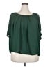 Fun2Fun 100% Polyester Green Short Sleeve Blouse Size 3XL - photo 1