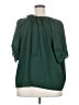 Fun2Fun 100% Polyester Green Short Sleeve Blouse Size 3XL - photo 2