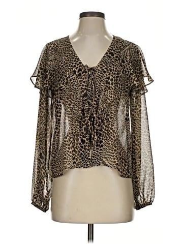 Topshop Long Sleeve Blouse (view 1)