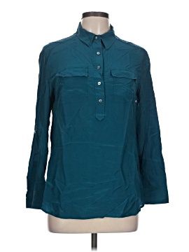 Ann Taylor Long Sleeve Silk Top