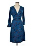 Remade Paisley Blue Cocktail Dress Size M - photo 1